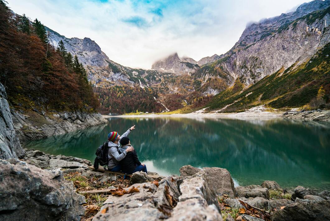 couples enjoying beautiful view